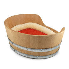 将图像加载到图库查看器中,HERMES dog basket Natural/Feu Wood Size MM