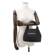 将图像加载到图库查看器中,BALENCIAGA Navy Kabas Black390346 Nylon Size XS