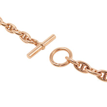将图像加载到图库查看器中,HERMES Chaine d'Ancre Necklace 62 frames Size TPM 18K Pink Gold