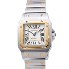 将图像加载到图库查看器中,CARTIER Santos Galve XL H45mm×W32mm Stainless Steel K18YG White DialW20099C4