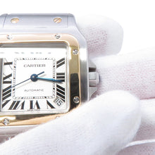 将图像加载到图库查看器中,CARTIER Santos Galve XL H45mm×W32mm Stainless Steel K18YG White DialW20099C4