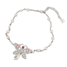 Load image into Gallery viewer, CHANEL Métiers d'Art Collection Butterfly Choker SilverABG135 Metal Rhinestone Faux Pearl