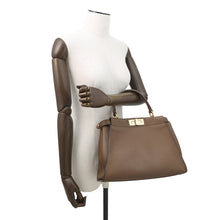 Load image into Gallery viewer, FENDI Peekaboo Selleria Brown8BN290 Leather Size regular