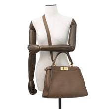 Load image into Gallery viewer, FENDI Peekaboo Selleria Brown8BN290 Leather Size regular