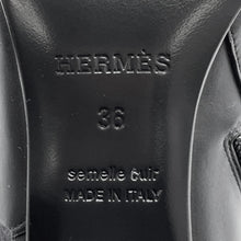 将图像加载到图库查看器中,HERMES Saint Germain Boots Black Calf Leather Size 36