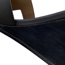 将图像加载到图库查看器中,HERMES Legend Sandals Black Leather Size 35