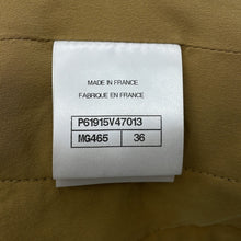 Load image into Gallery viewer, CHANEL Tweed 4-pocket collarless jacket and skirt set with Gripoa buttons Size Jacket36/Skirt38 Black/Yellow/Navy/Bordeaux/GoldP61915V47013 Cotton44% Polyamide31% Silk12% Acetate9% Mohair 4%