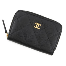 将图像加载到图库查看器中,CHANEL Classic zip coin purse BlackAP0216 Caviar Leather