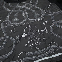 Load image into Gallery viewer, HERMES Palefroi Remix Twill Laine Short Sleeve Knit Size 36 Gris Charbon5H2802DL Silk100% Cashmere48% Silk48% Nylon3% Polyurethane1%