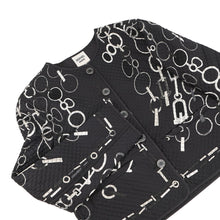 将图像加载到图库查看器中,HERMES Do Re Boucles Quilted Collarless Jacket Size 38 Black3H0202D4 Silk100%