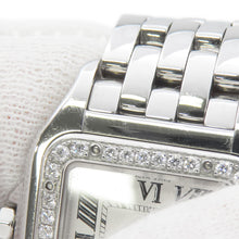 将图像加载到图库查看器中,CARTIER PANTHERE de Cartier SM Diamond Bezel H30.0mm×W22.0mm Stainless Steel Silver DialW4PN0007