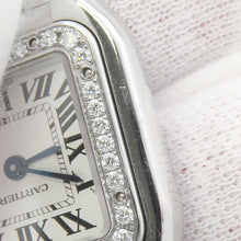 将图像加载到图库查看器中,CARTIER PANTHERE de Cartier SM Diamond Bezel H30.0mm×W22.0mm Stainless Steel Silver DialW4PN0007