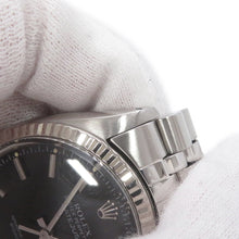 Load image into Gallery viewer, ROLEX Datejust W36mm Stainless Steel K18WG Black Dial16014