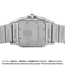 将图像加载到图库查看器中,CARTIER Santos Galve LM H41.2mm×W29.1mm Stainless Steel K18YG Ivory Dial