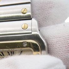 将图像加载到图库查看器中,CARTIER Santos Galve LM H41.2mm×W29.1mm Stainless Steel K18YG Ivory Dial
