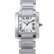 将图像加载到图库查看器中,CARTIER Tank francaise LM H36mmxW28mm Stainless Steel Silver DialW51002Q3
