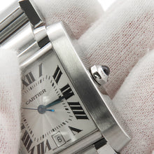 将图像加载到图库查看器中,CARTIER Tank francaise LM H36mmxW28mm Stainless Steel Silver DialW51002Q3