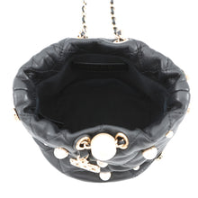 Load image into Gallery viewer, CHANEL PearlChain Mini Shoulder Bag BlackAS2518 Lambskin Faux Pearl