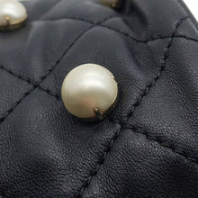 Load image into Gallery viewer, CHANEL PearlChain Mini Shoulder Bag BlackAS2518 Lambskin Faux Pearl