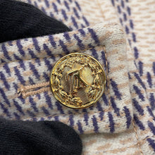 将图像加载到图库查看器中,LOUIS VUITTON Damier Azur Skirt Size 40 White/GrayFMSK19 Wool 97% Cashmere3%