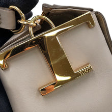 将图像加载到图库查看器中,TOD’S TCase 2WAY Shoulder Bag GrayXBWTSTH0200XPRS410 Leather Size Small