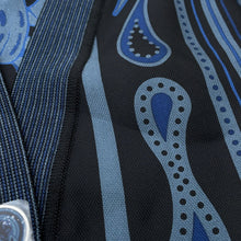 将图像加载到图库查看器中,HERMES Twilleline long-sleeved cardigan in Candy Libris print Size 34 Noir Legris Fabric part Silk100% Knit part Wool 97%・Nylon2%・Polyurethane1%