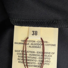 将图像加载到图库查看器中,HERMES Micro T-Shirt "Cartouche" Candy Libris Size 38 Blue・NoirH5H4630DC Cotton100%