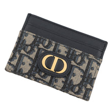 Load image into Gallery viewer, Dior Oblique Jacquard 30Montaigne Freesia Card Holder NavyS2152UTZQ Cotton/Lambskin
