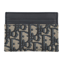 将图像加载到图库查看器中,Dior Oblique Jacquard 30Montaigne Freesia Card Holder NavyS2152UTZQ Cotton/Lambskin