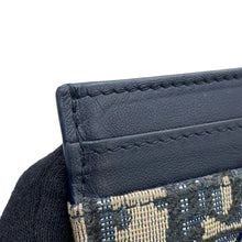 将图像加载到图库查看器中,Dior Oblique Jacquard 30Montaigne Freesia Card Holder NavyS2152UTZQ Cotton/Lambskin