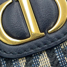 Load image into Gallery viewer, Dior Oblique Jacquard 30Montaigne Freesia Card Holder NavyS2152UTZQ Cotton/Lambskin