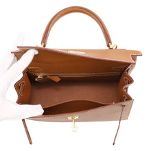 将图像加载到图库查看器中,HERMES Kelly Sellier Gold Epsom Size 25