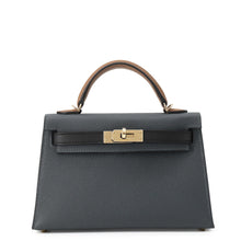 Load image into Gallery viewer, HERMES Mini Kelly 2 Tricolor Grimist/Black/Halzan Epsom