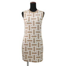 将图像加载到图库查看器中,HERMES Mosaique motif sleeveless knit dress Size 38 Beige/White4E2536DJ Silk69% Cotton22% Nylon7% Polyurethane2%