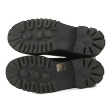 Load image into Gallery viewer, CHANEL CC Logo Side Gore Short Boots BlackG38218 Leather Patent Leather Size 38C