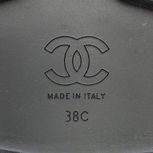 Load image into Gallery viewer, CHANEL CC Logo Side Gore Short Boots BlackG38218 Leather Patent Leather Size 38C