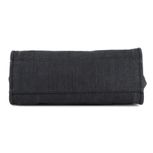 Load image into Gallery viewer, CHANEL Deauville shopping bag Navy/BlackA93786 Raffia Leather Size GM