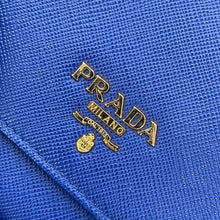 Load image into Gallery viewer, PRADA Chain wallet Blue1M1290 Saffiano LeatherLeather