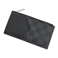将图像加载到图库查看器中,LOUIS VUITTON Coin card holder NoirN64038 Damier Graphite