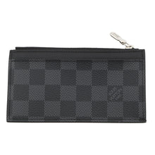 将图像加载到图库查看器中,LOUIS VUITTON Coin card holder NoirN64038 Damier Graphite