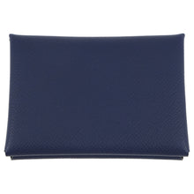 将图像加载到图库查看器中,HERMES Calvi Duo Blue Saphir Epsom