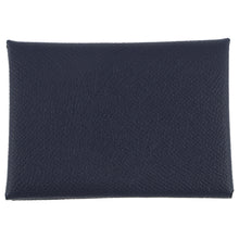 Load image into Gallery viewer, HERMES Calvi Duo Blue Nuit Epsom