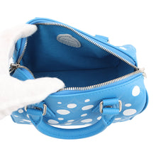 将图像加载到图库查看器中,LOUIS VUITTON LVxYK Speedy Bandouliere Blue/WhiteM46425 Monogram Empreinte Leather Infinity Dot Size 20