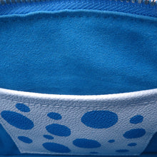 将图像加载到图库查看器中,LOUIS VUITTON LVxYK Speedy Bandouliere Blue/WhiteM46425 Monogram Empreinte Leather Infinity Dot Size 20