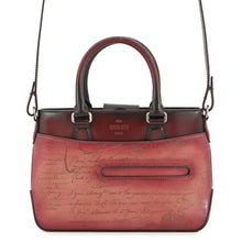 将图像加载到图库查看器中,Berluti To Jules Gulliver Gradient Messenger Bordeaux Leather