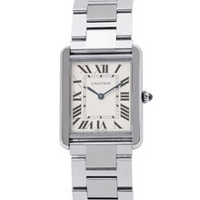 Load image into Gallery viewer, CARTIER Tank Solo LM H34.8mm×W27.4mm Stainless Steel Silver DialW5200014