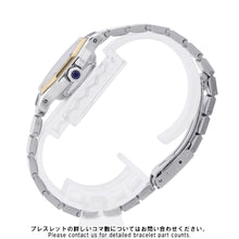 将图像加载到图库查看器中,CARTIER Santos Octagon SM W25mm Stainless Steel K18YG White Dial