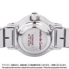 将图像加载到图库查看器中,CARTIER Santos Octagon SM W25mm Stainless Steel K18YG White Dial