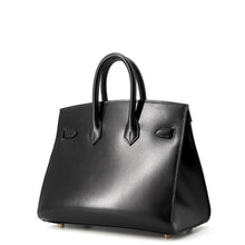 将图像加载到图库查看器中,HERMES Birkin Sellier Black Box Calf Leather Size 25