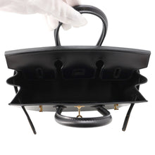 将图像加载到图库查看器中,HERMES Birkin Sellier Black Box Calf Leather Size 25